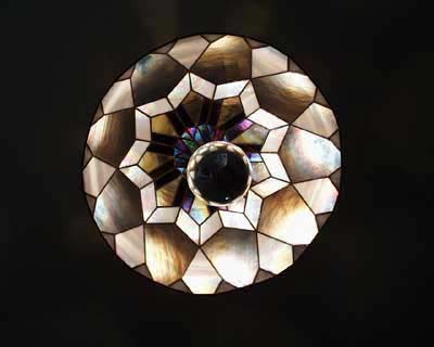 Lampada grosso fiore illuminata