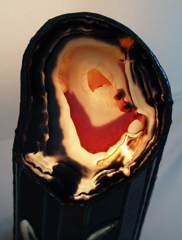  L&aacute;mpara de negro flor sin luz