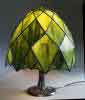 72 partes lámpara verde árbol luciente